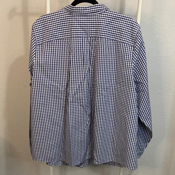 L.L. Bean Blue and White Checkered Shirt - Picture 7 of 7